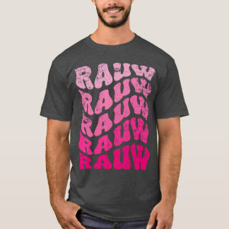 Camiseta Retro Rauw Primer Nombre Personalizado Rauw Groovy