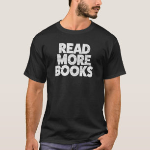 Camiseta Retro Read More Books Graphic