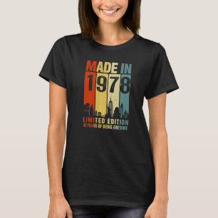 Camiseta Retro Realizado En 1978 45 Años De Ser Increíble