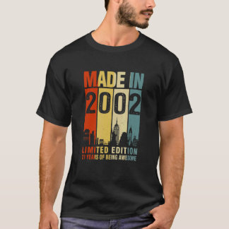 Camiseta Retro Realizado En 2002 21 Años De Ser Increíble