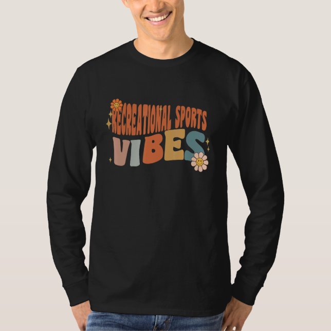 Camiseta Retro Recreational Sports Vibes Teacher Women Kids (Anverso)