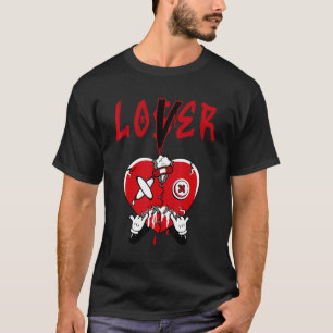 Camiseta Retro Red Thunder 4's Tee Loser Heart 4 Red Thunde