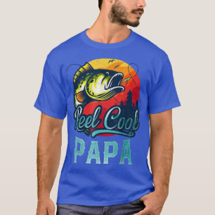 Camiseta Retro Reel Guay Papa Pescando Padres Vintage D