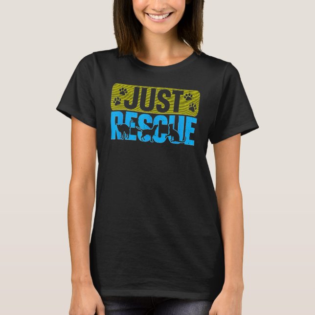 Camiseta Retro Rescate De Animales Refugio De Gato Perro De (Anverso)
