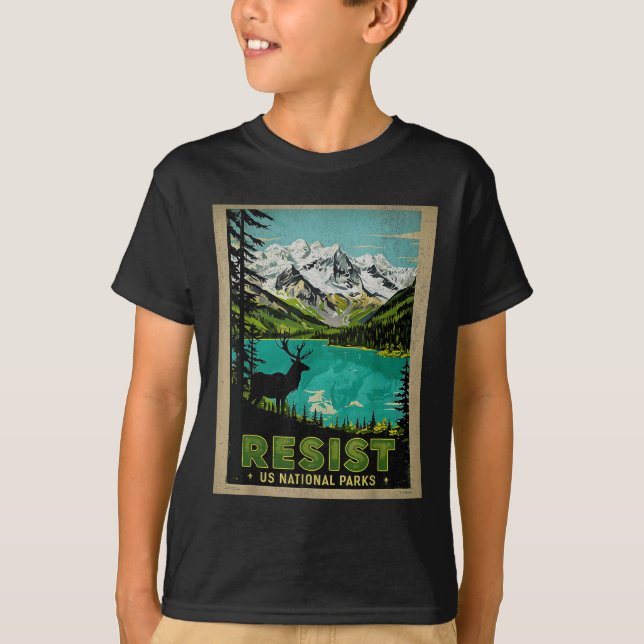 Camiseta Retro Resist Alt US National Park Nps Service (Anverso)