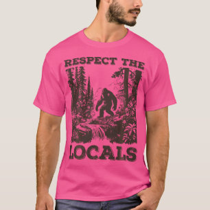 Camiseta Retro Respeto A Los Locales Sasquatch Pie Grande