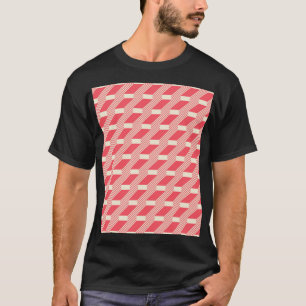 Camiseta Retro Resumen Geométrico, Escaleras Vintage.