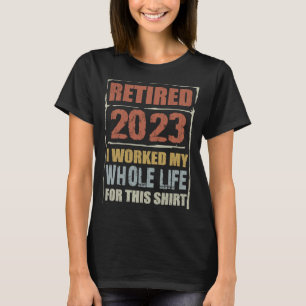 Camiseta Retro Retirado 2023 Jubilación Hombres Humor femen