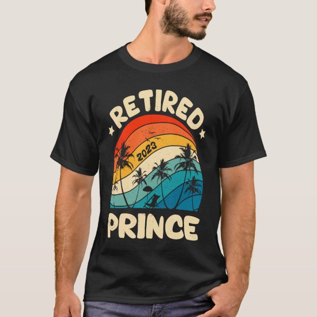 Camiseta Retro Retirado Príncipe Jubilación Vintage (Anverso)