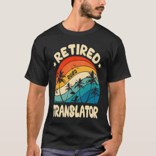 Camiseta Retro Retirado Retiro de Vintage Traductor Trabaja