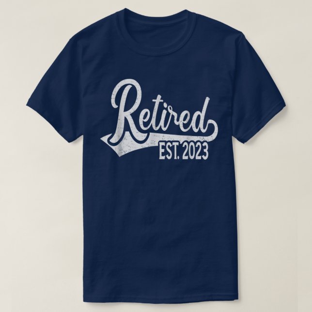 Camiseta Retro Retired Est (Diseño del anverso)
