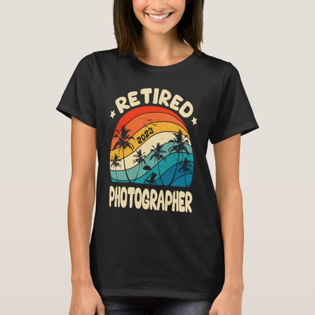 Camiseta Retro Retired Photographer Vintage Retirement Work (Anverso)