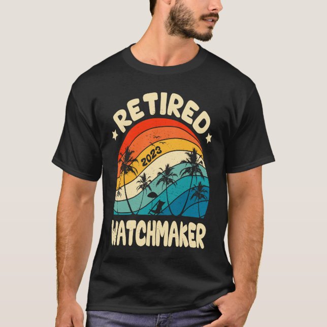 Camiseta Retro Retired Watchmaker Vintage Retirement Worked (Anverso)