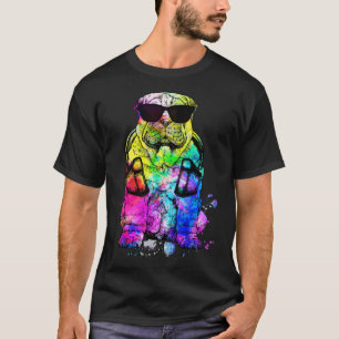 Camiseta Retro Retro Pop Shar Pei Retrato de Perro con Auri