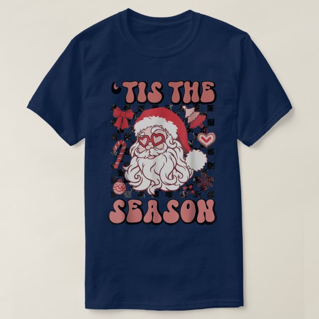 Camiseta Retro Revisado Esta Es La Temporada De Santa Claus (Diseño del anverso)