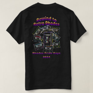 Camiseta Retro Rhodes Pride Days Mezclar cinta Tshirt