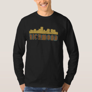 Camiseta Retro Richmond Skyline Vintage Cityscape Richmond