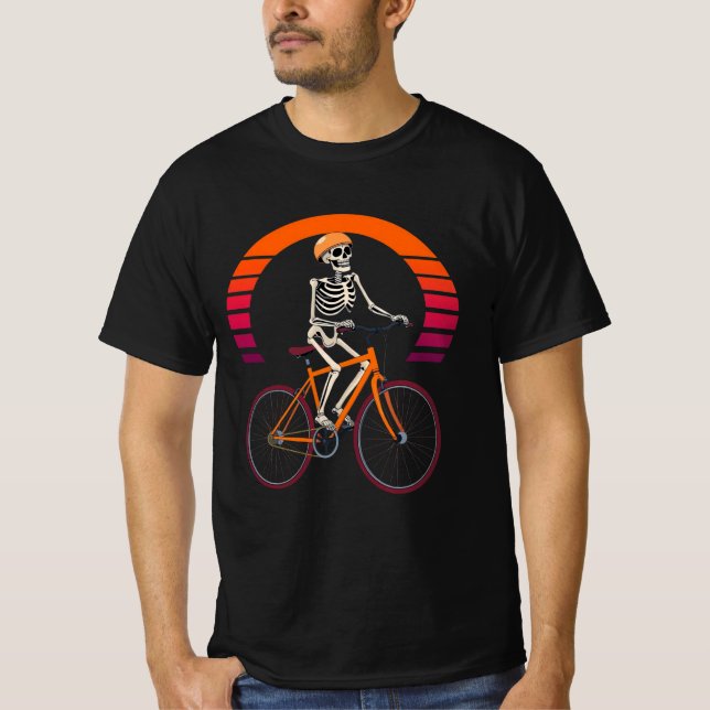 Camiseta Retro Ride Skeleton (Anverso)