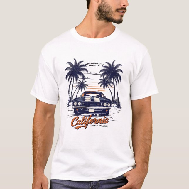 Camiseta Retro Rides Vintage Car (Anverso)
