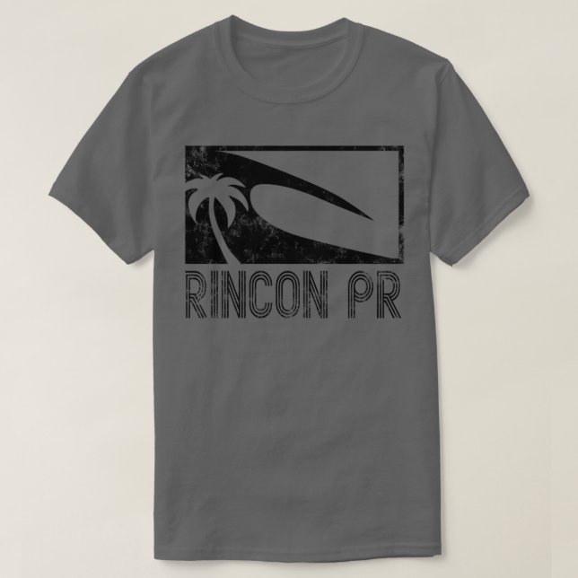 Camiseta Retro Rincon Puerto Rico Surf Design T 1 (Diseño del anverso)