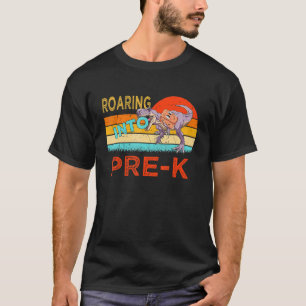 Camiseta Retro Roaring Al Dinosaurio Previo Rex De Vuelta A