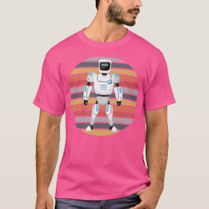 Camiseta Retro Robot Robotics Science Student Robot Enthusi