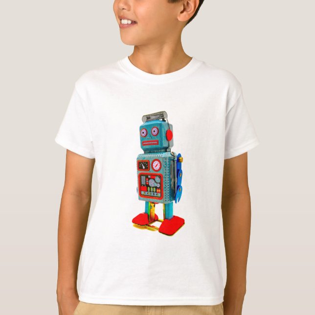 CAMISETA RETRO ROBOT T-SHIRT PARA NIÑOS (Anverso)