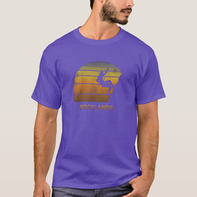 Camiseta Retro Rocklands South Africa Rock Climbing Fan gif (Anverso)