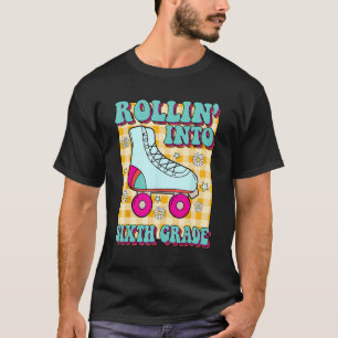 Camiseta Retro Rodando En Patines De Sexto Grado Vuelta Al 