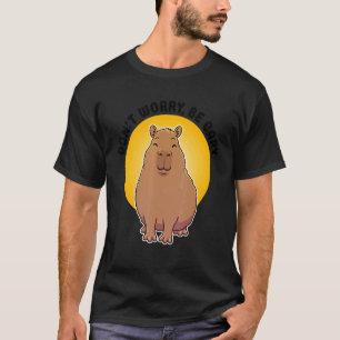 Camiseta Retro Rodent Capybara Dont Be Worry Be Capy 4