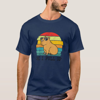 Camiseta Retro Rodent Funny Capybara Dont Be Worry Be Capy