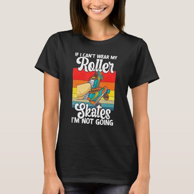 Camiseta Retro Rollerskates 80's Derby Roller Skating for T (Anverso)