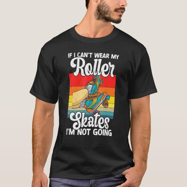 Camiseta Retro Rollerskates 80's Derby Roller Skating for T (Anverso)
