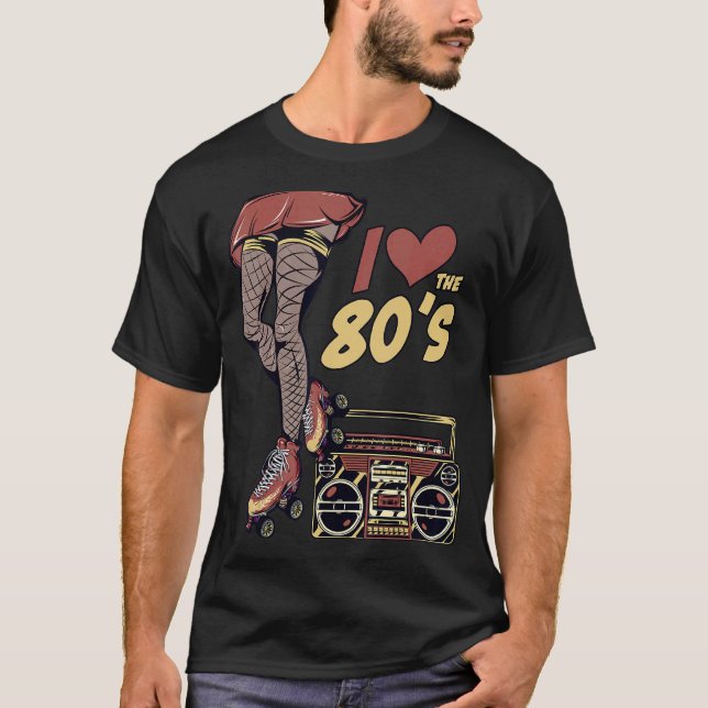 Camiseta Retro Rollerskates Chica de patinaje en disco Roll (Anverso)