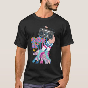 Camiseta Retro Rollerskates Funny 80'S Roller Disco Skating