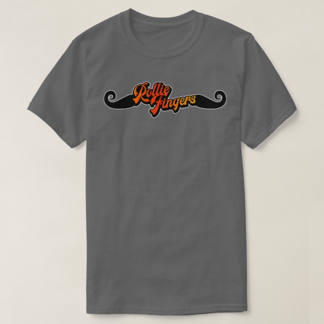 Camiseta Retro Rollie Fingers Handlebar Mustache Tributo (Diseño del anverso)