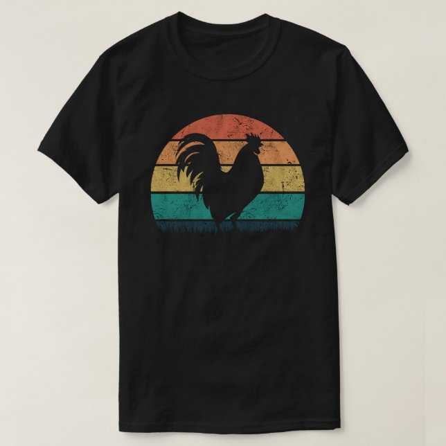 Camiseta Retro Rooster (Diseño del anverso)