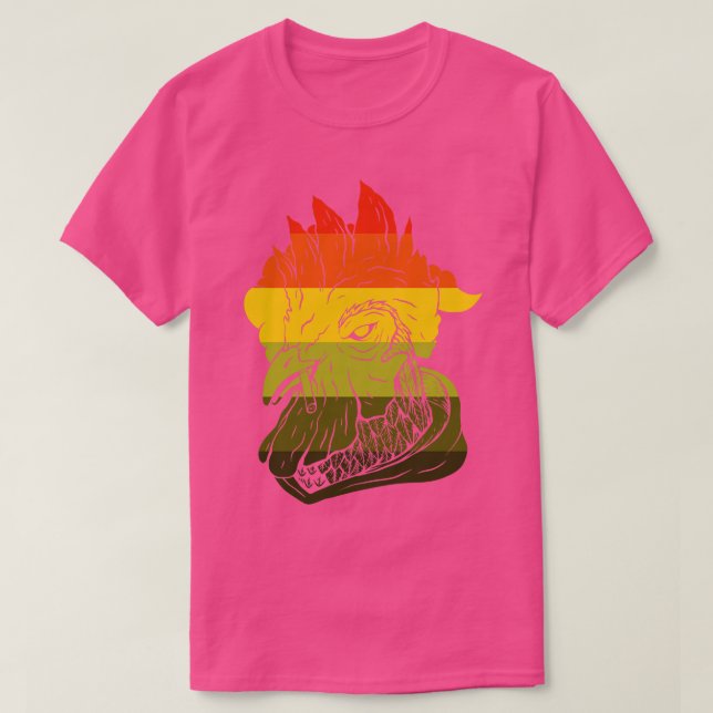 Camiseta Retro Rooster (Diseño del anverso)