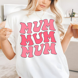 Camiseta Retro Rosa para Mamá, Regalo de Cumpleaño