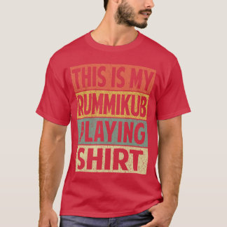 Camiseta Retro Rummikub Dad Husband Grandpa Mens Womens Gam