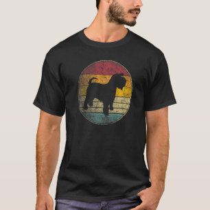 Camiseta Retro S con alteración de la vendimia de Schnauzer