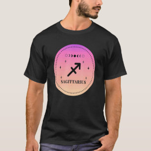 Camiseta Retro Sagittarius Cumpleaños Zodiac Rótulo Sagitta