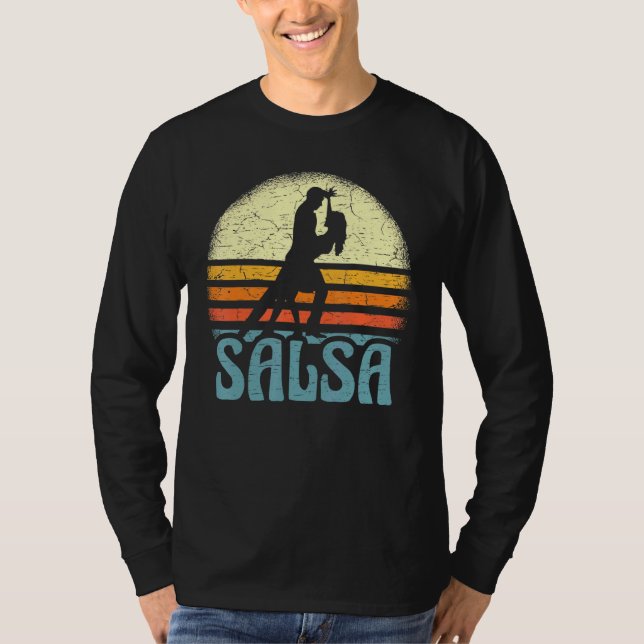 Camiseta Retro Salsa Latin para música latina Dance Salsa (Anverso)