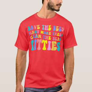 Camiseta Retro Salve Las Abejas - Salven La Planta De Abeja