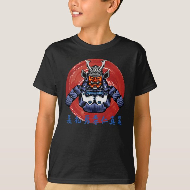 Camiseta Retro Samurai Armor - Diseño Samurai perfecto (Anverso)