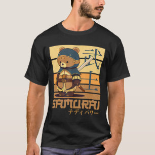 Camiseta Retro Samurai Teddy El arte japonés es perfecto pa