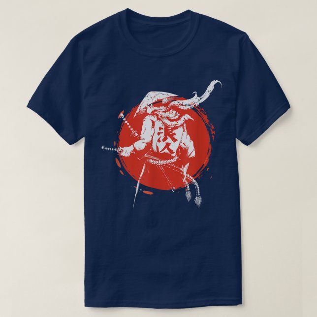 Camiseta Retro Samurai Warrior Sword Japanese Ninja Gift Fr (Diseño del anverso)