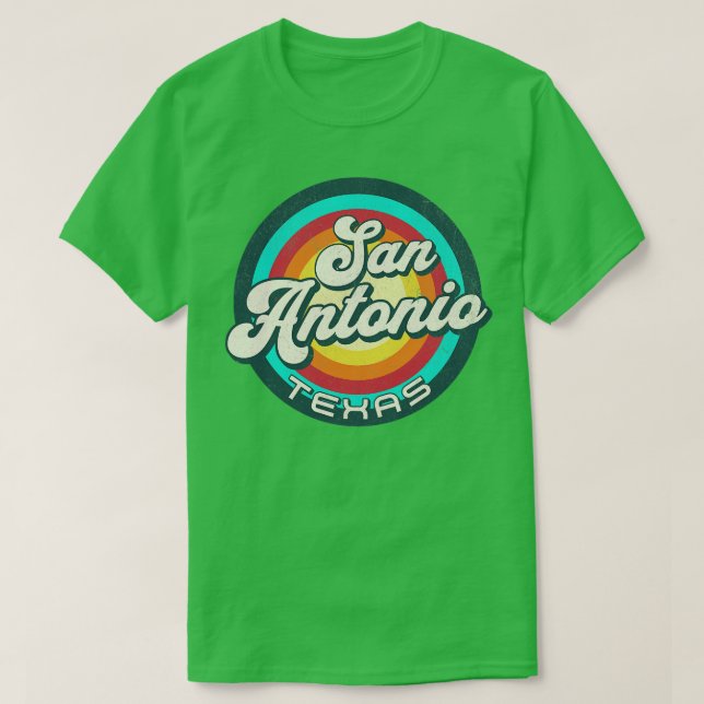 Camiseta Retro San Antonio Texas 2 (Diseño del anverso)