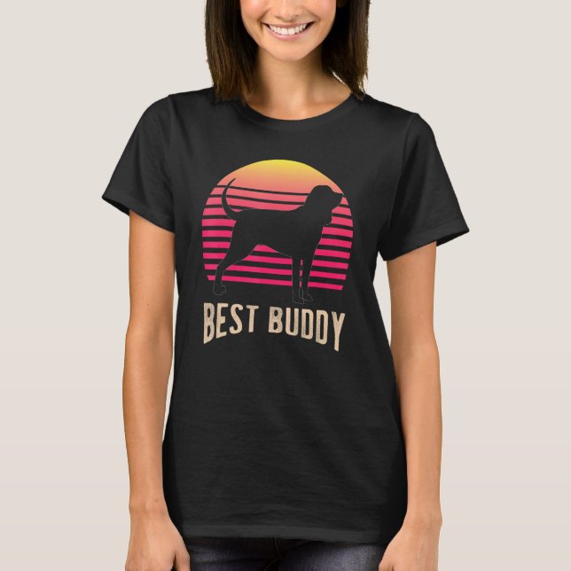 Camiseta Retro sangriento de perro de Saint Hubert 18 (Anverso)