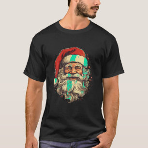 Camiseta Retro Santa Claus Estilo vintage antiguo de moda C